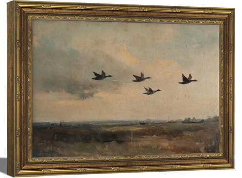 Vintage flying duck - vintage,
