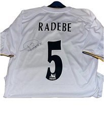 Lucas RADEBE signed 2000/01 Leeds Shirt *COA & PHOTO/VIDEO PROOF