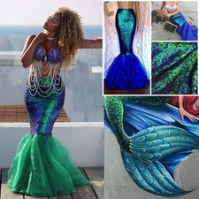Adult Womens Lady Mermaid Tail