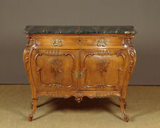 Antique Bombe Walnut Commode c.1900