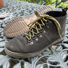 Dr Martens DM Doc Lahava Boots Size Uk 4 Black Suede Doctor Martens