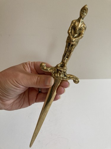 Vintage brass letter opener - vintage,