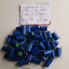 JOBLOT 50 x ASHCROFT 0.22uF 400V 10% CAPACITOR, VALVE, AMP, AUDIO (MY-805)