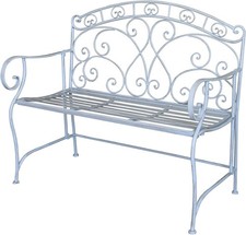 Foldable Metal Garden Bench