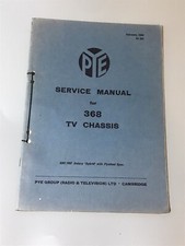 PYE TV SERVICE MANUAL For 368