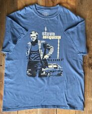 Motoprint Steve McQueen Bullitt T-Shirt - Blue - XL