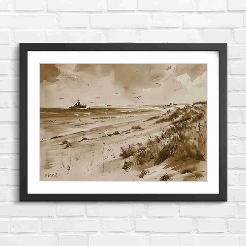 Vintage naval ship coastal - vintage,