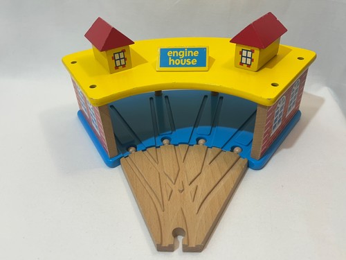 Wooden engine shed front - engine, &