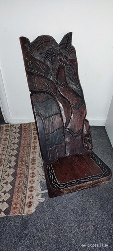 Wooden african birthing chair - wooden,