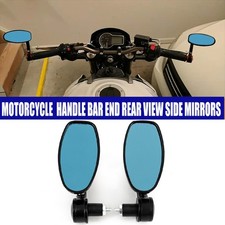 Motorcycle 7/8" Rearview Bar End Side Mirrors Pair For 125 200 390 690 890 1290