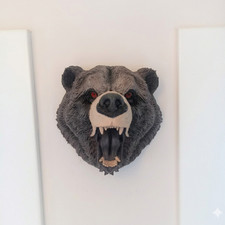 Grizzly Bear Wall Mount 3D