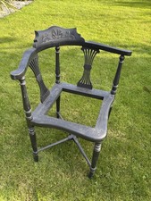 Antique Corner Chair for Restoration Victorian Chair Carved Wood
