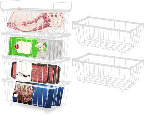 Metal chest freezer - freezer, basket