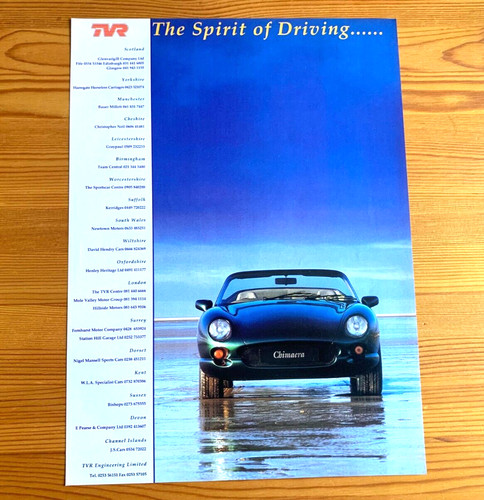 Tvr chimaera 1990s - tvr, v8