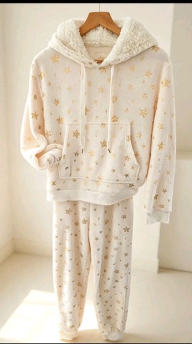 Ladies cream fleece cosy - cream,