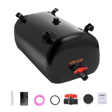 VEVOR Water Storage Bladder 29.85 Gal PVC Collapsible  Portable Water Tank Black