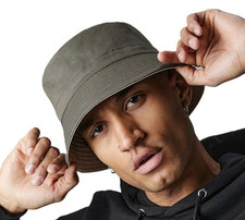 Beechfield Bucket Hat Cap Reversible Cotton Twill Cargo Fishing Festival Walking