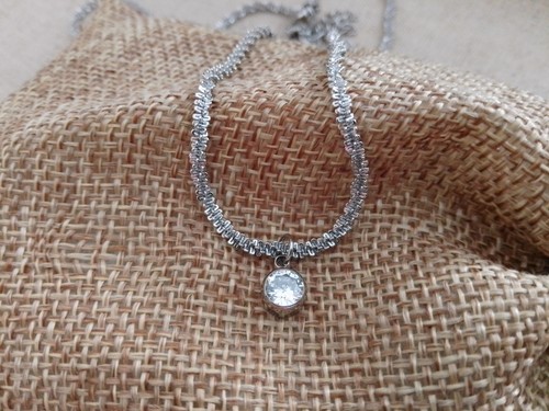 Steel diamonique silver - by,