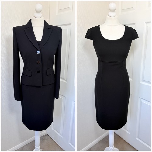 Hobbs black pencil dress suit - black,