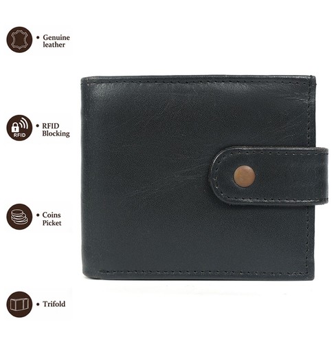 Unisex genuine leather wallet - unisex,