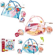 Gym Play Floor Mat & Sensory New Born Baby Boy Girl Safari Themed Playmat