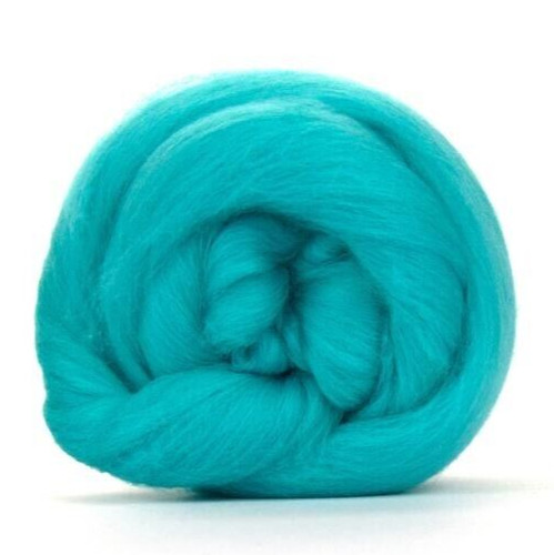 Turquoise merino wool fibre - merino,