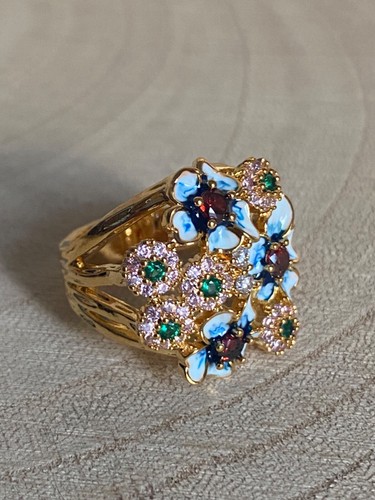 Flower bouquet ring - flower, size
