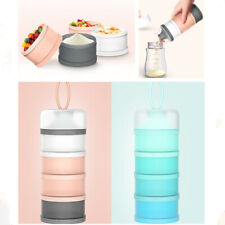 4 Layers Baby Feeding Container Food Powder Formula Box Milk Dispenser Case