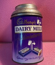 1990s Vintage Cadbury's Dairy Milk Minatures Chocolate Tin - Advertising 