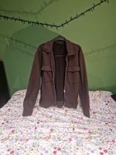 Men brown zip up medium - men's,