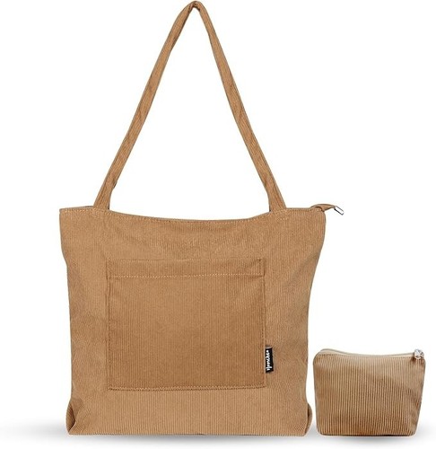 Corduroy tote bag with - corduroy,