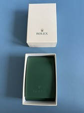 Rolex Green Leather Watch