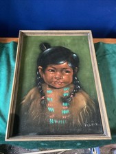 Retro Print Flock Painting