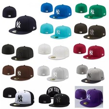 New York Caps Flat Fitted