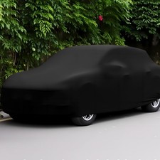 Black Soft Breathable Indoor Garage Showroom Grade Full Car Cover Dust Proof