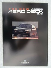 Honda Aero Deck Estate 2.0i Brochure 1993. Specifications/Colours/Equipment.