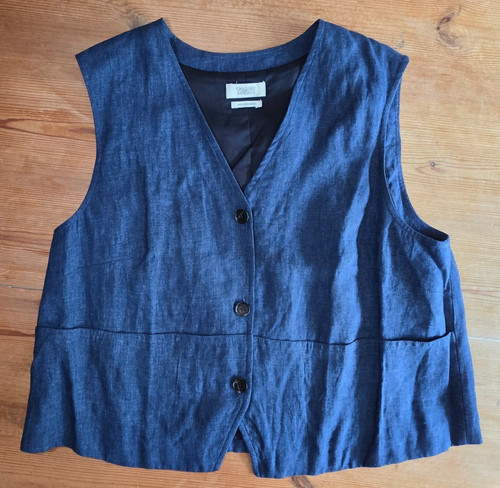 Toast linen waistcoat top - linen,