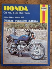 Honda CB 400 & 550 Fours 408cc 544cc Haynes Manual 1973-1977, Paperback.