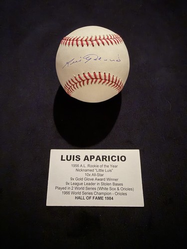 Luis aparicio autographed - autographed, mlb