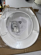 NEW LUXURY BATHROOM SLOW SOFT CLOSE WHITE TOILET SEAT SEATS WC HEAVY DUTY