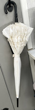 Cream Vintage Style Frilly Umbrella Victorian/Edwardian Parasol  Pagoda Top