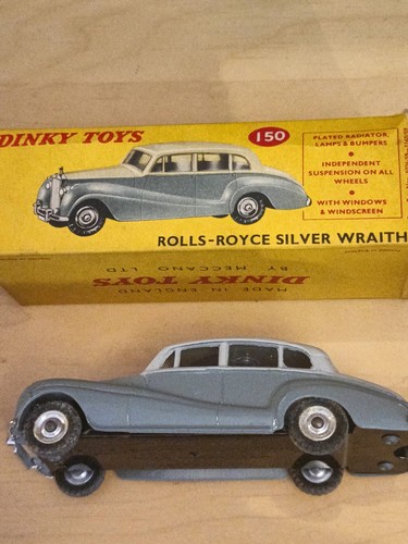 Dinky toys rolls royce silver - rolls,