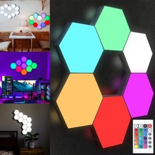 RGB Hexagon LED Wall Lights