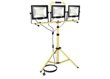 RIGIDON 300W TRIPOD STAND LED WORK LIGHT 3 X ADJUSTABLE HEAD FLOODLIGHTS