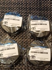 Original 62mm TOYOTA  Wheel Centre Caps (M#22) X4 black fit most cars