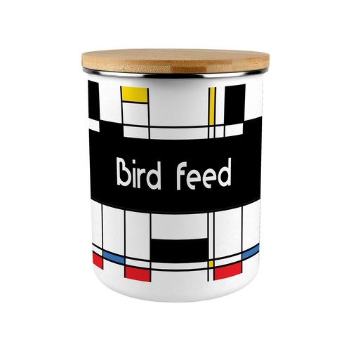 Retro bird feed - bird, art