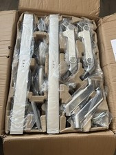 White Humanscale M8 Articulating Dual Monitor Arm with Double Crossbar - 2pack