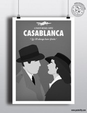 CASABLANCA - Minimalist Movie Poster Print Posteritty Minimal always have Paris