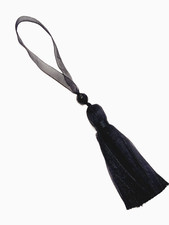 Black Ribbon Key Tassel Pretty