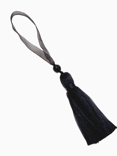 Black ribbon key tassel pretty - ribbon,